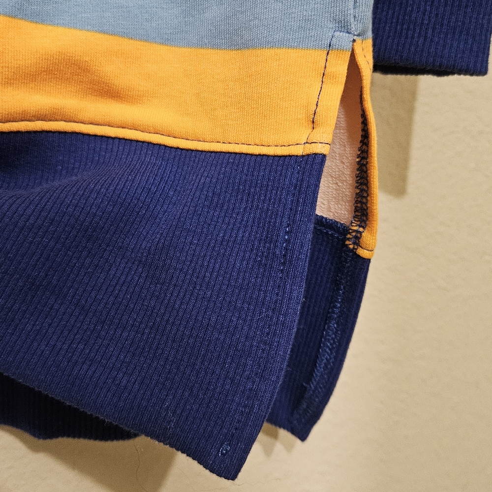 LuLaRoe Red Blue Yellow Multi-Striped Tunic - Picture 6 of 8